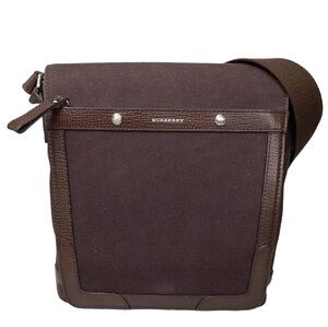 Authentic Burberry Brown Canvas Nova Check Shoulder Tote Bag